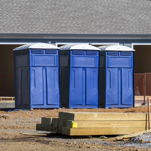 is there a specific order in which to place multiple porta potties in Covedale Ohio